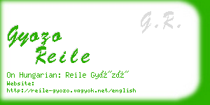 gyozo reile business card